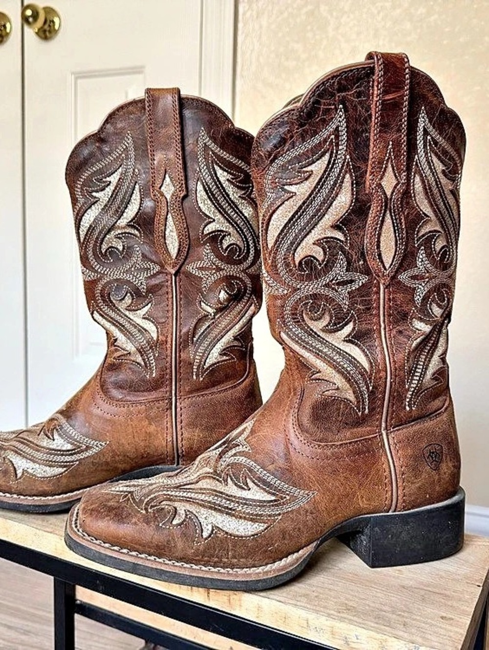 Ariat Cowboy Boot Western round up bliss Boots Brown US 6B